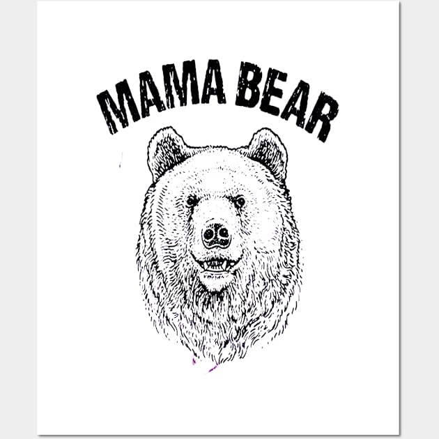 Mama Bear Wall Art by tomatillo